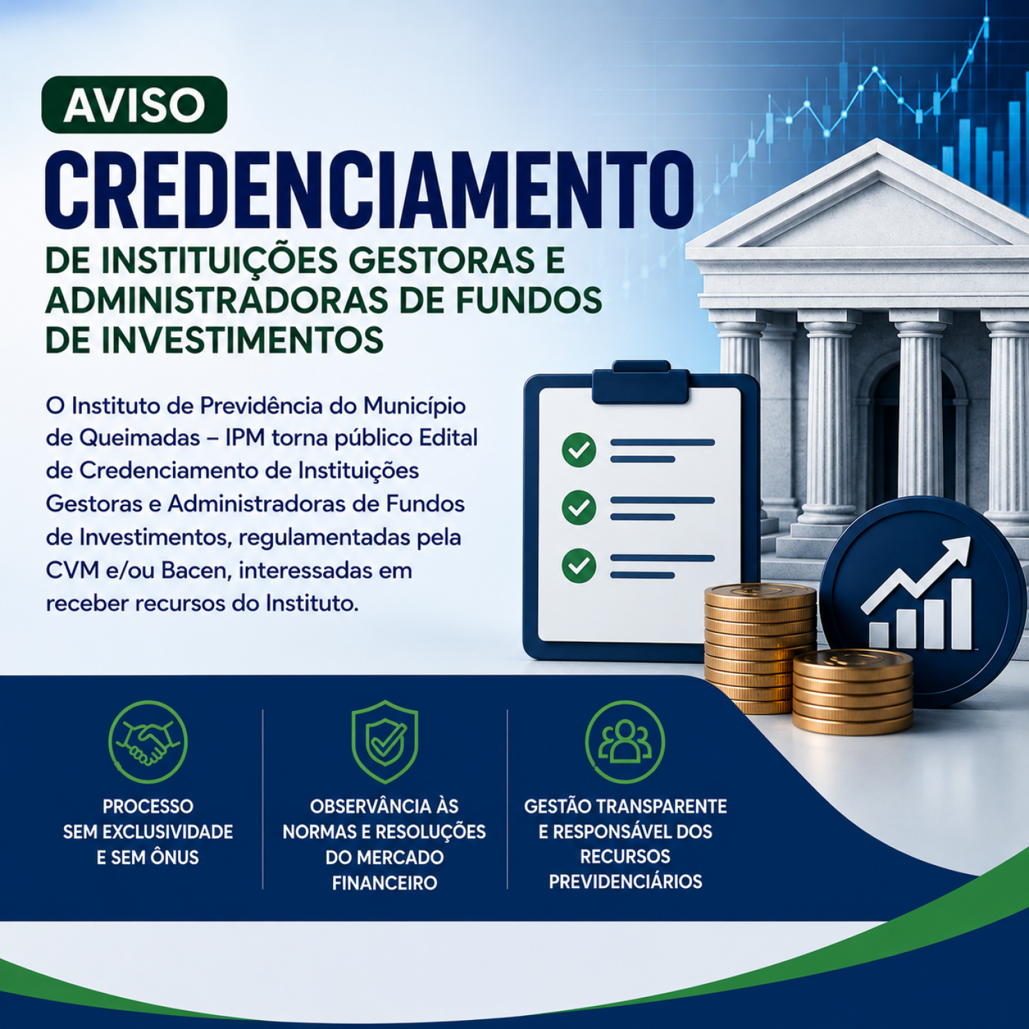 AVISO DE CREDENCIAMENTO DE INSTITUIÇÕES GESTORAS E ADMINISTRADORAS DE FUNDOS DE INVESTIMENTOS
